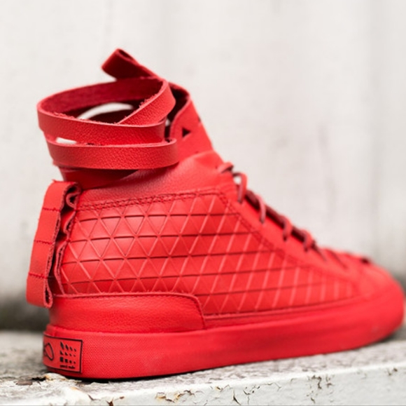 Patrick Mohr x K1X Mk5 Red Full Grain Premium Tumbled Leather sz 9 Yeezy October - Picture 6 of 9
